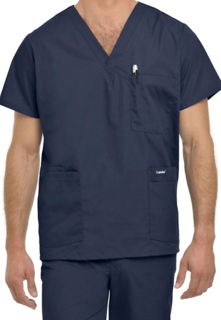 MENS 5 POCKET SCRUB NAVY XLG