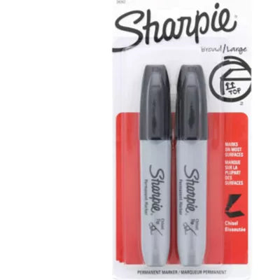 MARKR 2PK CHISELTIP BLK SHARPI  - New (SKU: 739190)
